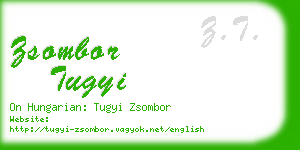 zsombor tugyi business card
